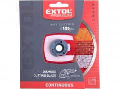 EXTOL PREMIUM kotouč diamantový řezný celoobvodový - mokré řezání, O 125x22,2x2mm