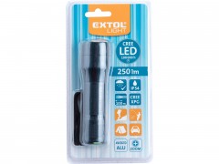 EXTOL LIGHT svítilna, zoom, celokovová, 250lm, CREE XPG