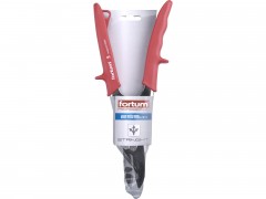 FORTUM nůžky na plech převodové, 255mm, rovné, CrMoV