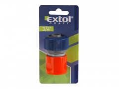 EXTOL CRAFT rychlospojka na hadici, 3/4" STOP ventil