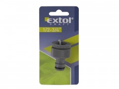EXTOL CRAFT konektor na kohoutek, 1/2"-3/4"