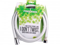 FRESHHH hadice sprchová, stříbrná, 150cm, PVC