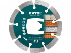 EXTOL INDUSTRIAL kotouč diamantový řezný segmentový Grab Cut, suché řezání, O 115x22,2x2mm