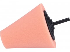 EXTOL PREMIUM kužel leštící pěnový, T40, oranžový, ⌀80mm, stopka 6mm