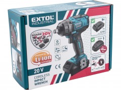 utahovák rázový 1/2“ aku SHARE20V, 250Nm, BRUSHLESS, 20V Li-ion, bez baterie a nabíječky