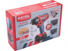Utahovák rázový 1/2" aku SHARE20V, 180Nm, 20V Li-ion, 2000mAh