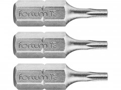 FORTUM hrot TORX, sada 3ks, T 8x25mm, S2