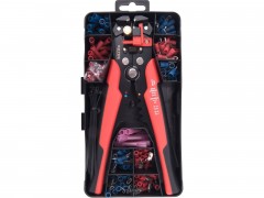 EXTOL PREMIUM kleště odizolovací/krimpovací a koncovky, sada 231ks