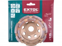 EXTOL INDUSTRIAL kotouč diamantový brusný dvouřadý, O 125x22,2mm