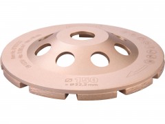 EXTOL INDUSTRIAL kotouč diamantový brusný dvouřadý, O 150x22,2mm