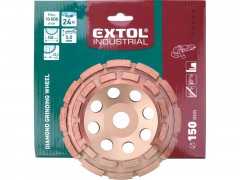 EXTOL INDUSTRIAL kotouč diamantový brusný dvouřadý, O 150x22,2mm