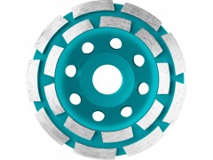 TOTAL Kotouč diamantový brusný dvouřadý, 115x22,2mm