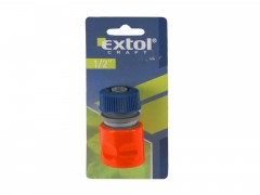 ORANŽOVO/MODRÁ rychlospojka na hadici, 1/2" STOP ventil, EXTOL CRAFT