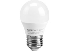 EXTOL Žárovka LED mini, 5W, 410lm, E27, teplá bílá