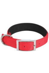 ZOLUX Obojek pes SOFT NYLON červený 20mm/45cm Zolux