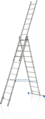 TMX Žebřík trojdílný 3x11, 698cm, nosnost 150kg