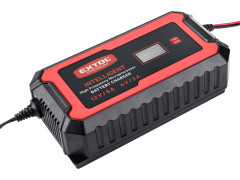 EXTOL PREMIUM autonabíječka 9stupňová, řízená mikroprocesorem, 12V/6V, 8A