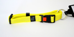 Obojek nylon ART Sportiv reflex 45-65/25 žl.