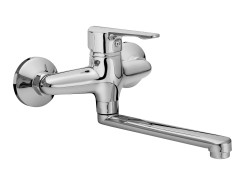 SONATA baterie umyvadlová/dřezová, 100mm, rovné ramínko 20cm, 35mm, SEDAL, chrom